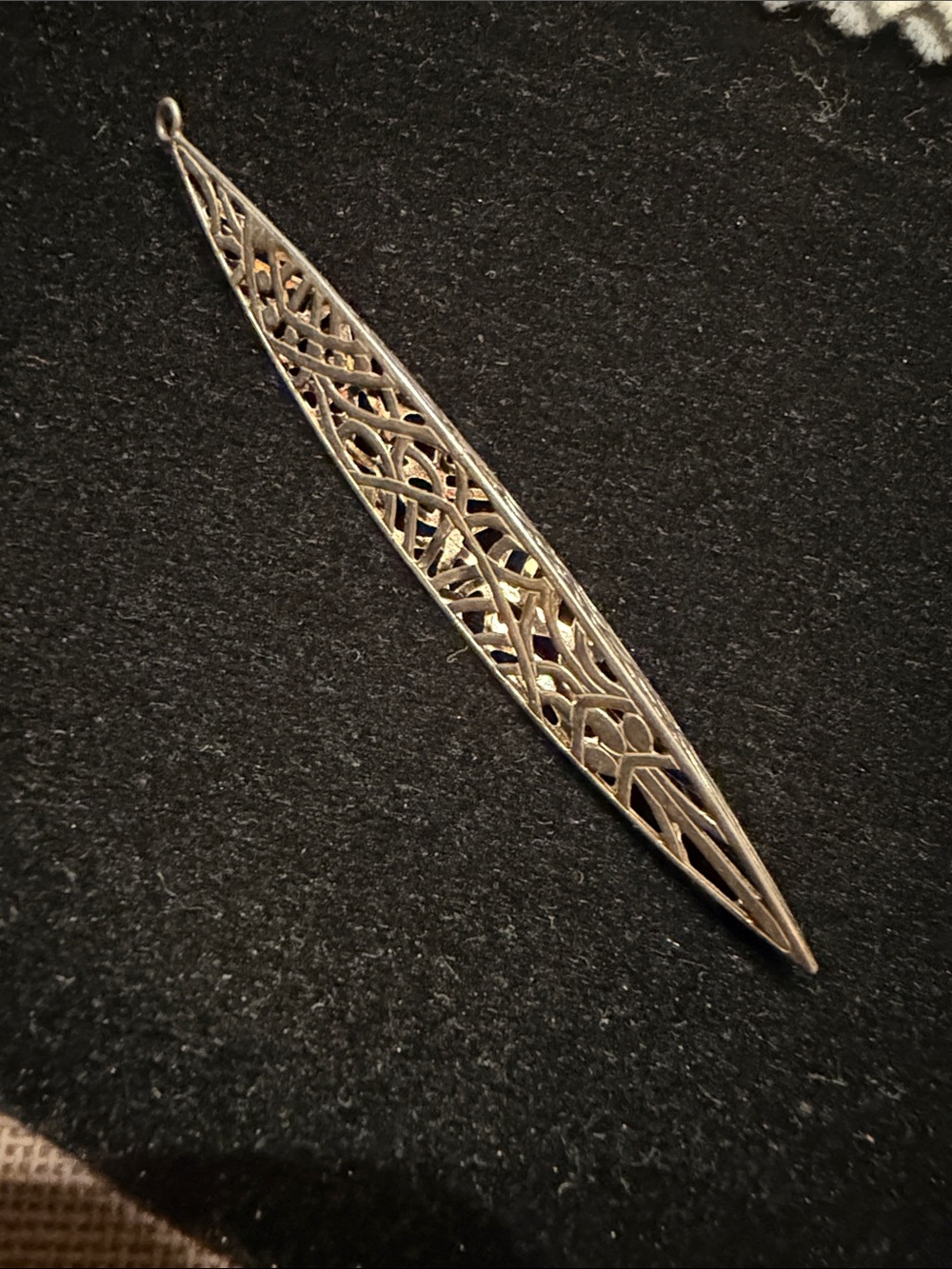 Silpada Stiletto Filigree 3” Long - Sterling Silver Earring - ONLY ONE